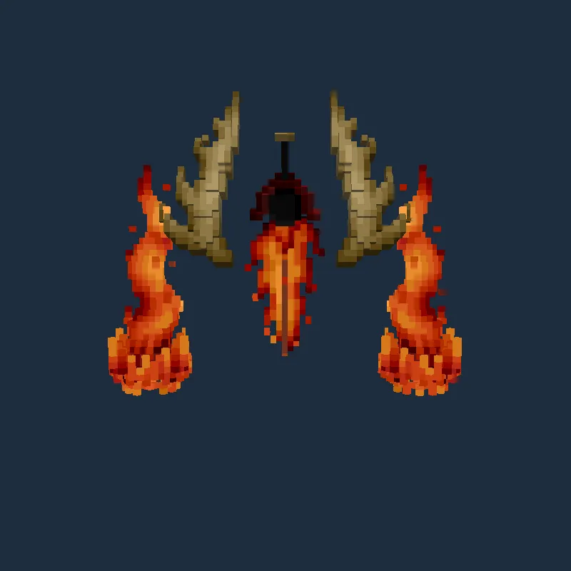 Arrière du Mage des Flammes